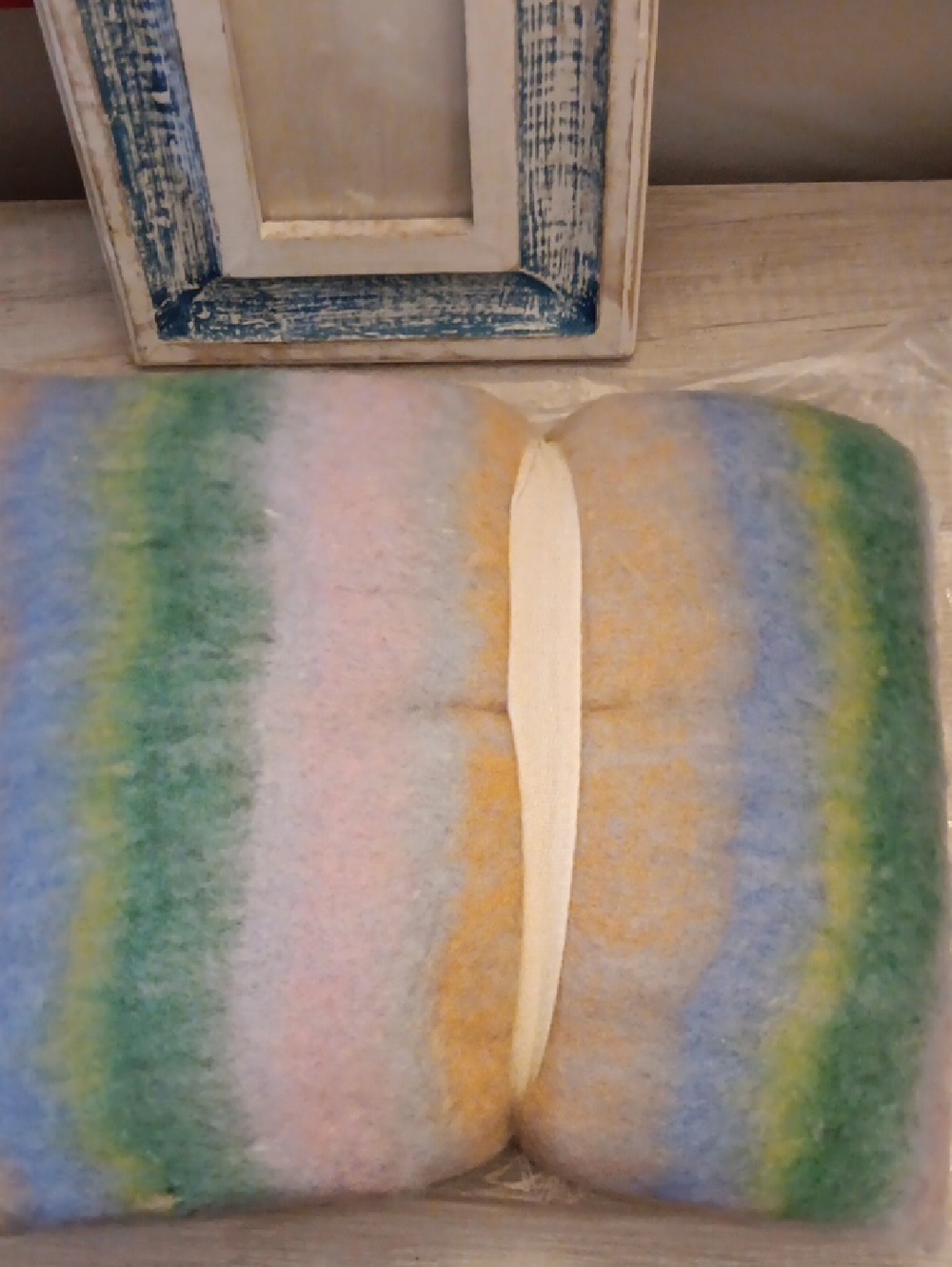 Monroe Faux Mohair Throw Blanket In Pink & Teal Drom Urbsn Outfitters Home - Picture 7 of 10